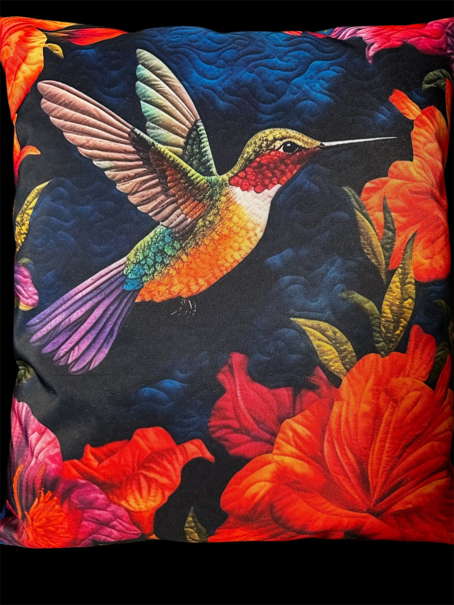 BELLA Easy Wipe: The Hummingbird Edition Water Resistant Handmade Cushions
